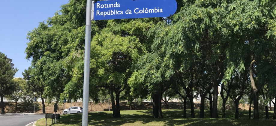 Alcaldía de Lisboa rindió homenaje a nuestro país con la Rotonda República da Colombia, en el Bicentenario de Independencia