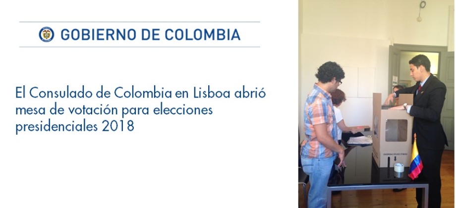 Consulado de Colombia en Lisboa abrió mesa de votación para elecciones presidenciales 2018