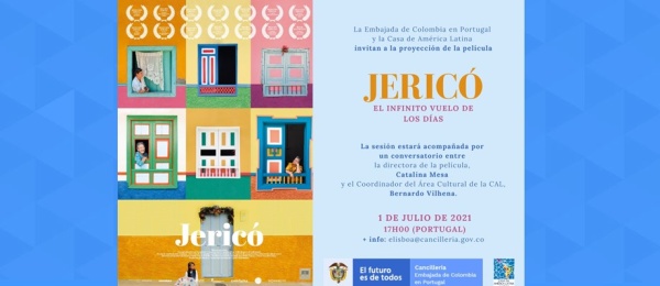 Embajada de Colombia en Portugal invita a la proyección de la película “Jericó, el infinito vuelo de los días” este 1 de julio