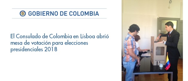 Consulado de Colombia en Lisboa abrió mesa de votación para elecciones presidenciales 2018