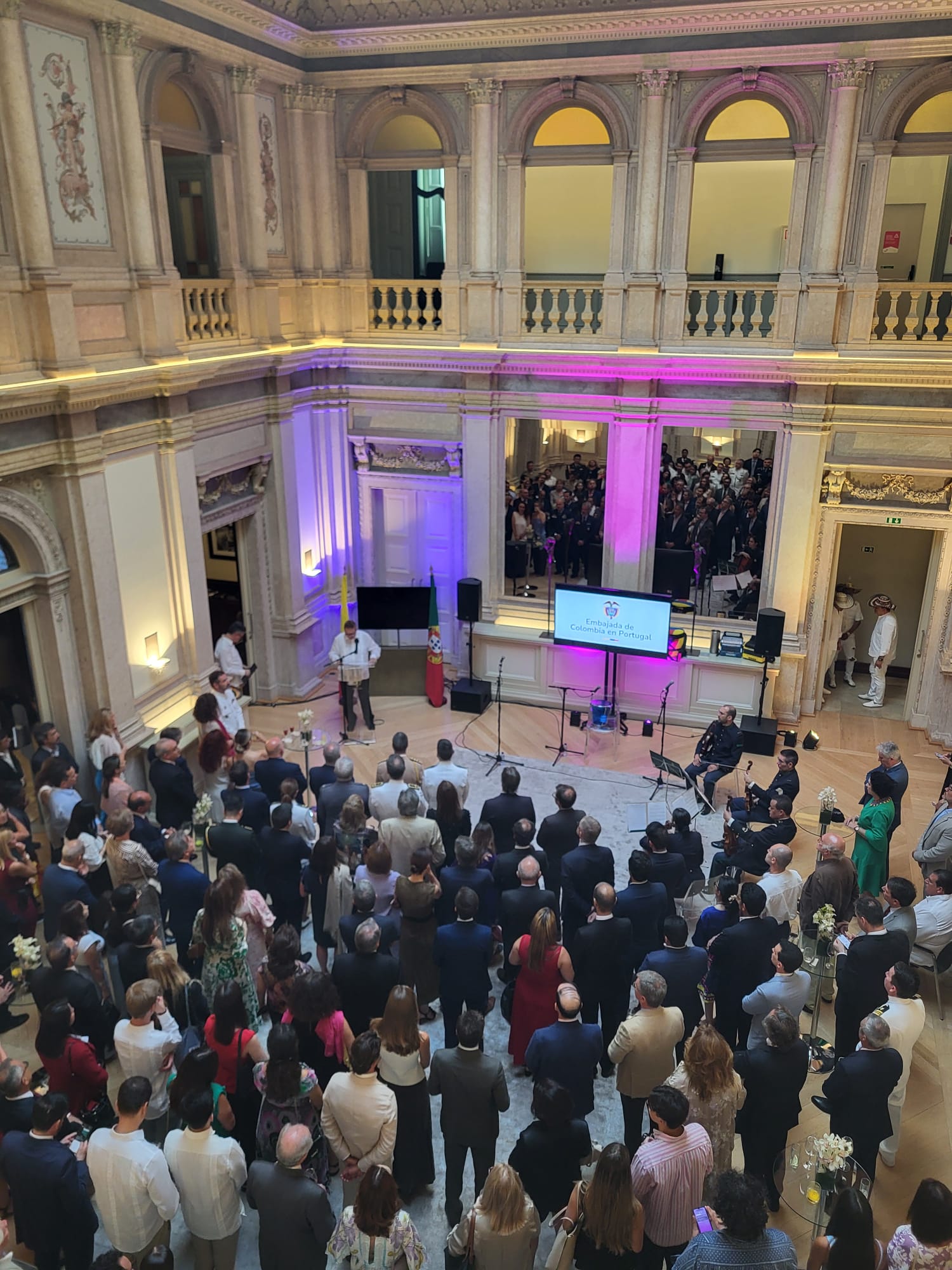 Celebración del Día Nacional de Colombia con instituciones portuguesas y el cuerpo diplomático en Lisboa