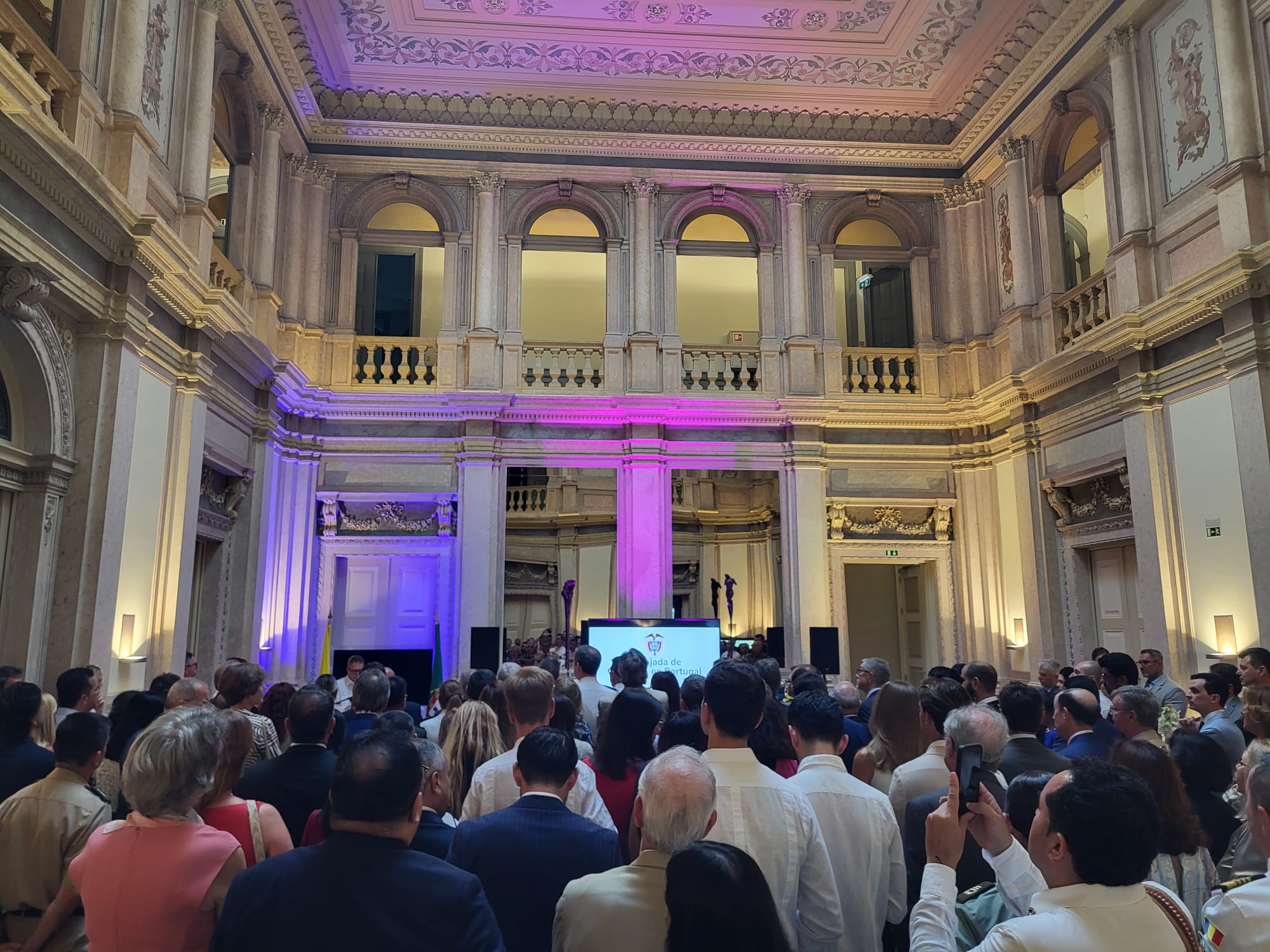 Celebración del Día Nacional de Colombia con instituciones portuguesas y el cuerpo diplomático en Lisboa